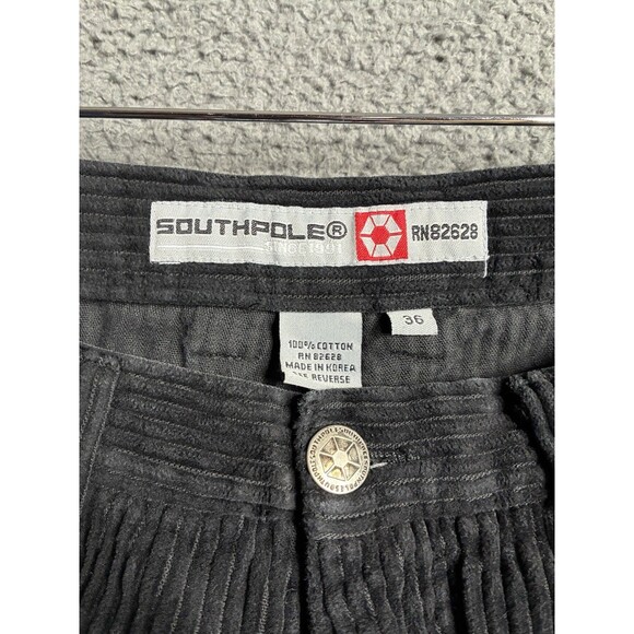 Vintage Southpole Corduroy Pants Mens 34 Carpenter Wale Y2K Wide Leg Baggy - Picture 5 of 16
